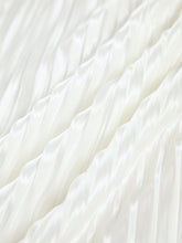 Ivory Glow Plisse Halter Zippered Open Back Short Dress